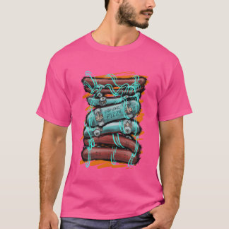 Skateboard Flip Popunk Pizza familie T-shirt