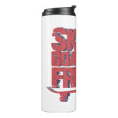 skateboard freestyle thermosbeker (Gedraaid links)