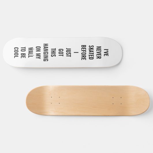 SKATEBOARD FUNNY SKATER HIPSTER WALL ART COOL (Horizontaal)