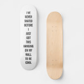 SKATEBOARD FUNNY SKATER HIPSTER WALL ART COOL (Voorkant)