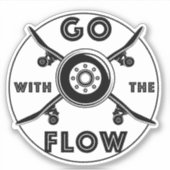 Skateboard gaat met 4-inch kus Cut vinyl Sticker (Voorkant)