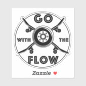 Skateboard gaat met 4-inch kus Cut vinyl Sticker (Vel)