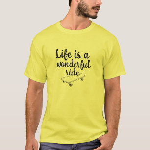 Skateboard Geluksquote - Grappige Skate Spreuk T-shirt