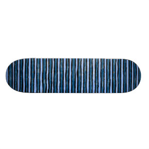 Skateboard, geslepen strepen, Lt. blauw en Blauw Persoonlijk Skateboard