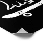 Skateboard Ghost Pocket Halloween Kostuum Mannen V Poster (Hoek)