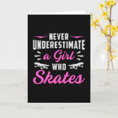 Skateboard Gift Idea Kaart (Gele Bloem)