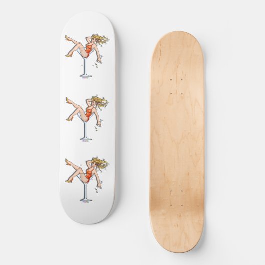 Skateboard - Girl in a Martini Glass, Olivia (Voorkant)