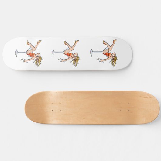 Skateboard - Girl in a Martini Glass, Olivia (Horizontaal)