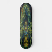 Skateboard Girly 3 Green Artistic Frogs (Voorkant)