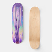 Skateboard Girly baby paarse olifant (Voorkant)