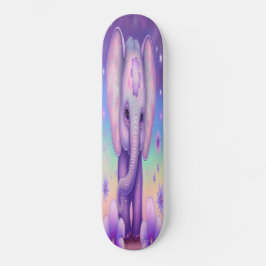 Skateboard Girly baby paarse olifant