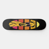 Skateboard Girly Dog 80s Retro Style (Horizontaal)