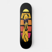 Skateboard Girly Dog 80s Retro Style (Voorkant)
