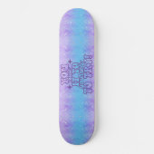 Skateboard Girly Glitter Mermaid Positive Wording (Voorkant)