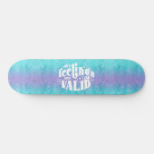 Skateboard Girly Glitter Mermaid Wording (Horizontaal)