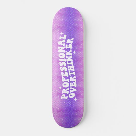 Skateboard Girly Glitter Positive Wording (Voorkant)