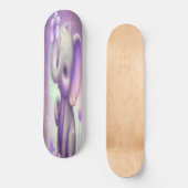 Skateboard Girly-mooie paarse baby-olifant (Voorkant)
