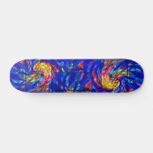 Skateboard-Glas in lood-J&R Lamb Studios 3 Skateboard (Horizontaal)