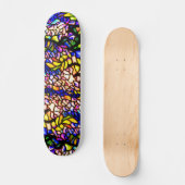 Skateboard-Glas in lood-Louis Tiffany 1 Persoonlijk Skateboard (Voorkant)
