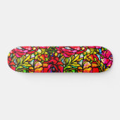 Skateboard-Glas in lood-Louis Tiffany 3 Persoonlijk Skateboard (Horizontaal)