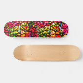 Skateboard-Glas in lood-Louis Tiffany 3 Persoonlijk Skateboard (Horizontaal)