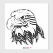 Skateboard glimlen Bald Eagle Sticker (Vel)
