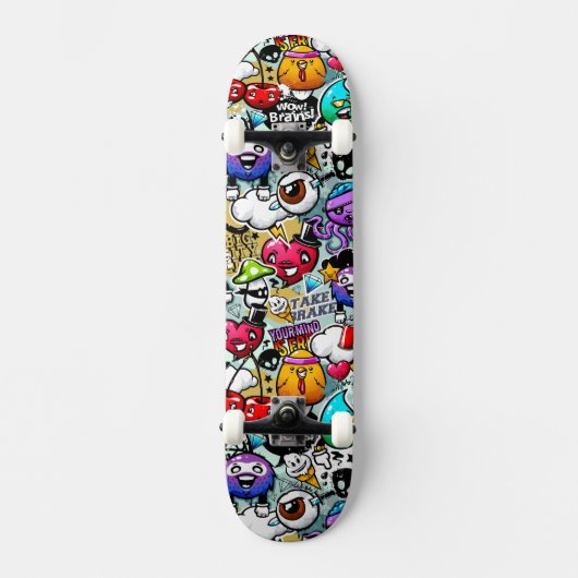 Skateboard - graffiti-ontwerp (Voorkant)