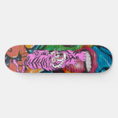 Skateboard Graffiti Paars Tiger (Horizontaal)