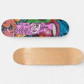 Skateboard Graffiti Paars Tiger (Horizontaal)