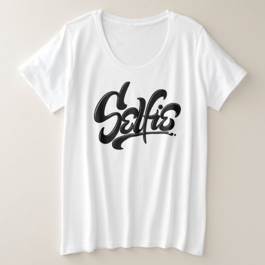 Skateboard Graffiti Selfie Street Grote Maat T-shirt (Design voorkant)