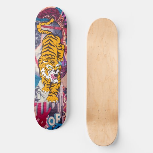 Skateboard Graffiti Tiger (Voorkant)