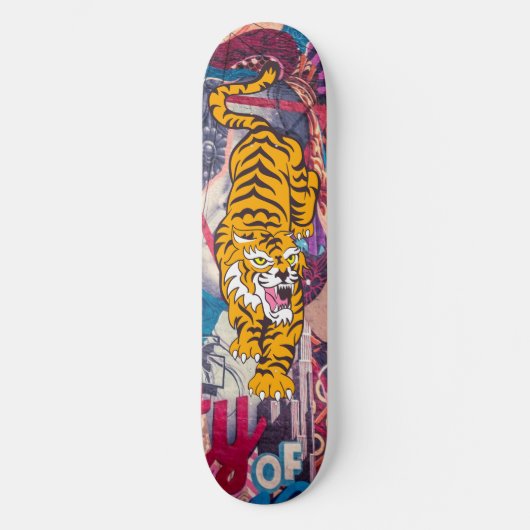Skateboard Graffiti Tiger (Voorkant)