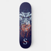 skateboard Gray Gorilla Skull Monogram (Voorkant)
