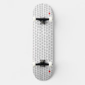 Skateboard - Gray Hearts Red Heart (Voorkant)