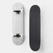Skateboard - Gray Hearts Red Heart (Voorkant)