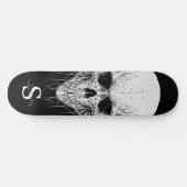 skateboard Gray Skull Monogram (Horizontaal)
