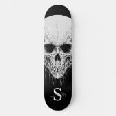 skateboard Gray Skull Monogram (Voorkant)