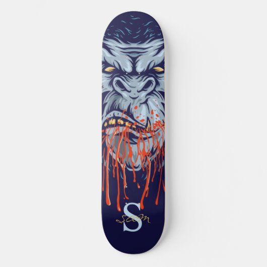 skateboard Great Ape Skull Monogram (Voorkant)
