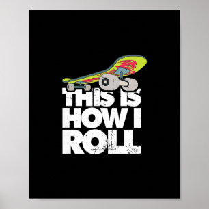 Skateboard Halfpipe-trucs - Extreme Sports Skateb Poster