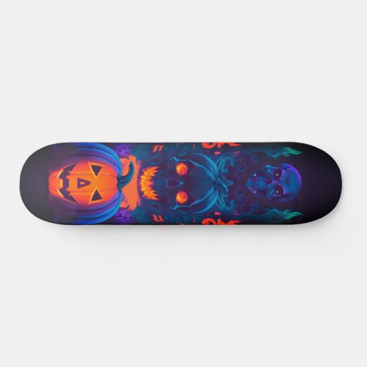 Skateboard halloween kunst (Horizontaal)