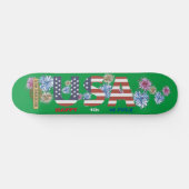 skateboard "HAPPY 4th of JULY" (Horizontaal)