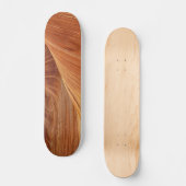 Skateboard - Hard Rock-paneel met houten kleurenon (Voorkant)