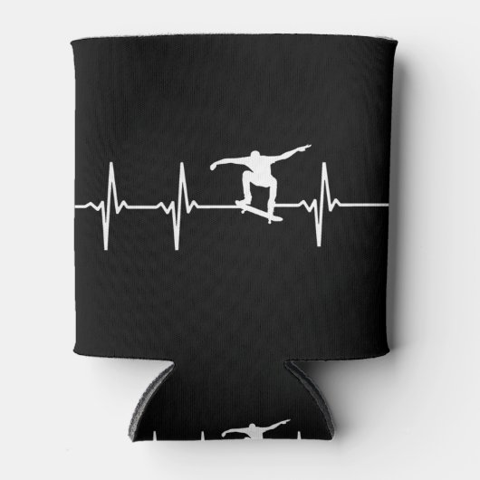 Skateboard-hartslag Blikjeskoeler (Voorkant)