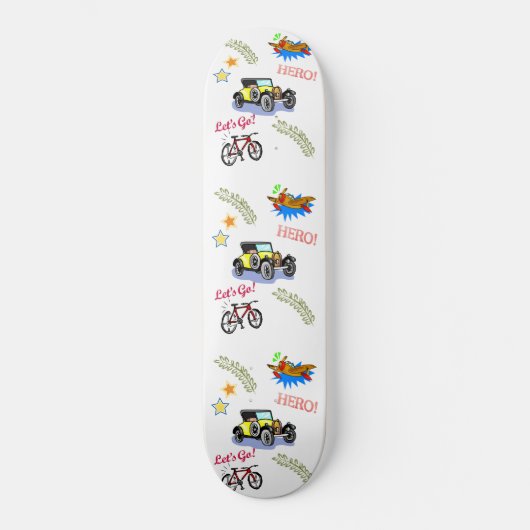 Skateboard Hero Fietswagen Vliegtuig (Voorkant)