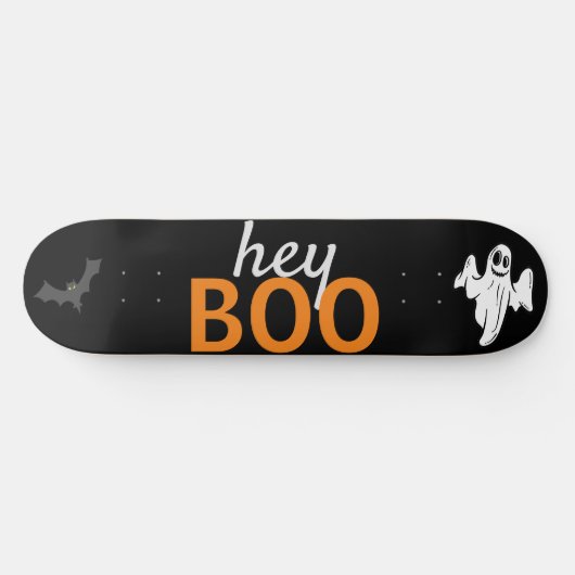 Skateboard - hey BOO Ghost/Bats Black (Horizontaal)