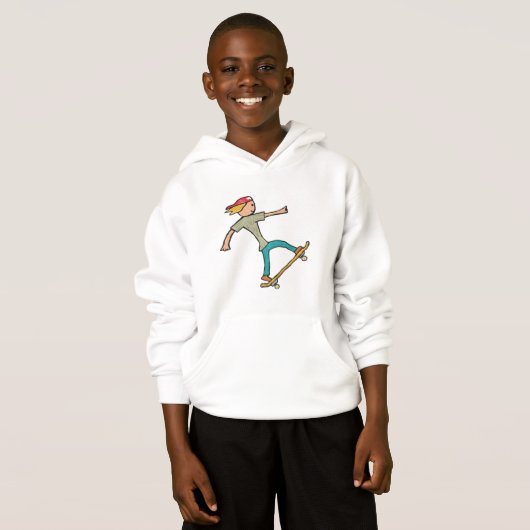 Skateboard Hoodie (Voorkant volledig)