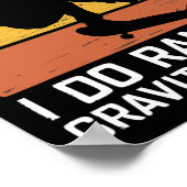 Skateboard I Don't Crash I Do Random Gravity Check Poster (Hoek)
