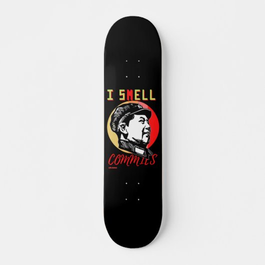 skateboard "I SMELL COMMIES 2: MAO" (Voorkant)