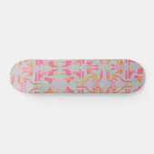 Skateboard In De Roze ZIZZAGO (Horizontaal)