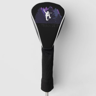 Skateboard in prachtige natuur golfheadcover